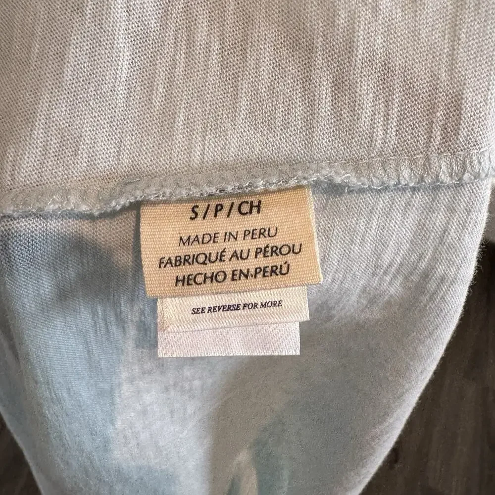 Faherty Sunwashed Pocket Tee Sky Blue Soft Slub Jersey T-Shirt Small NEW Tee - Picture 7 of 7